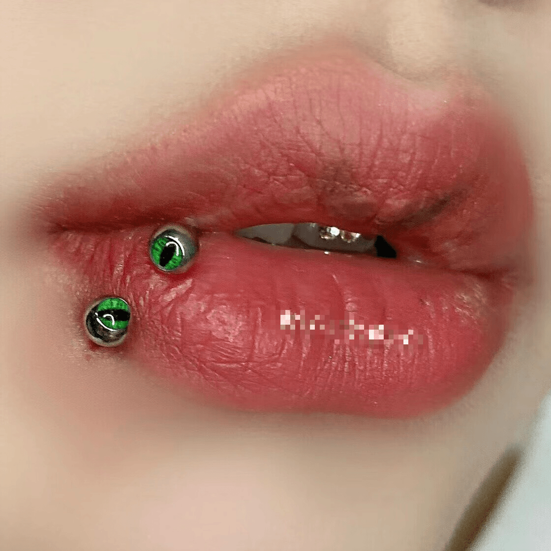 唇钉 太殺了！唇环马蹄环唇钉替换钉辣妹耳骨钉朋克穿刺SN2817 绿