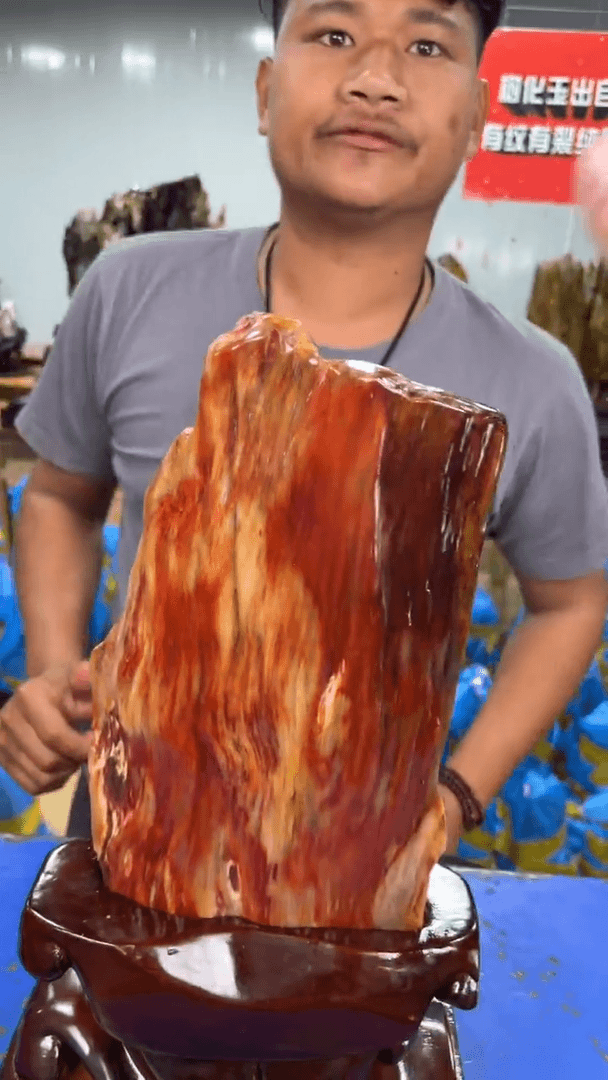 【闪购商品】硅化玉摆件未镶嵌33