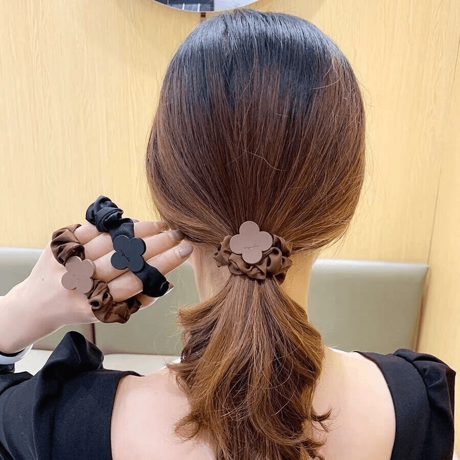 韩国东大门气质大肠圈发圈女网红ins头绳扎头发皮筋简约优雅发饰