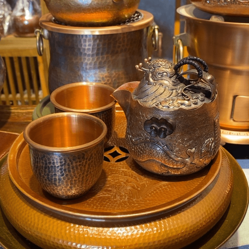【闪购商品】紫铜西**博一壶二杯