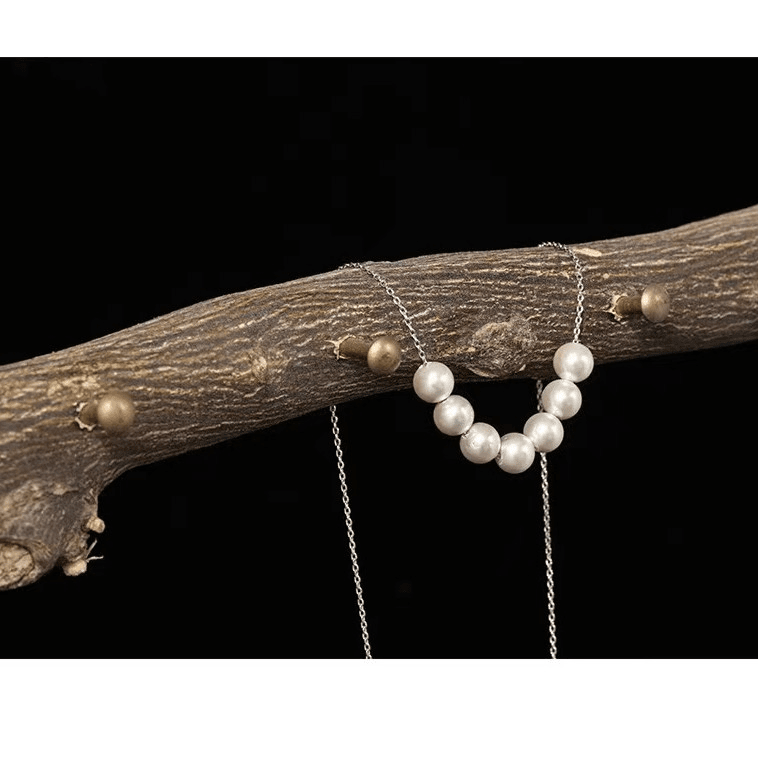 【胖哥专享】淡水天然法式微笑项链INS风极简小众锁骨链7-8mm