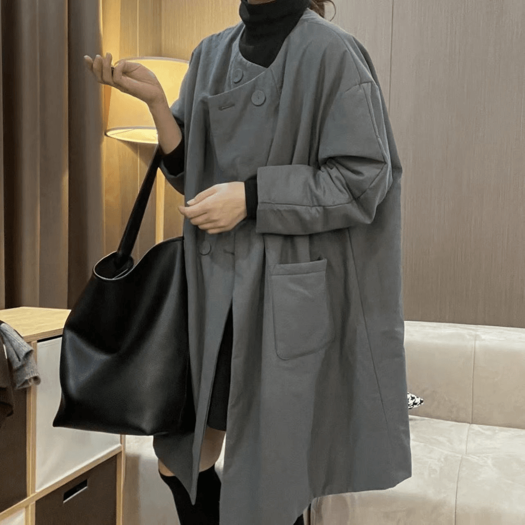 美拉德风高定棉服女2023冬季新款韩版宽松休闲显瘦圆领棉衣外套女