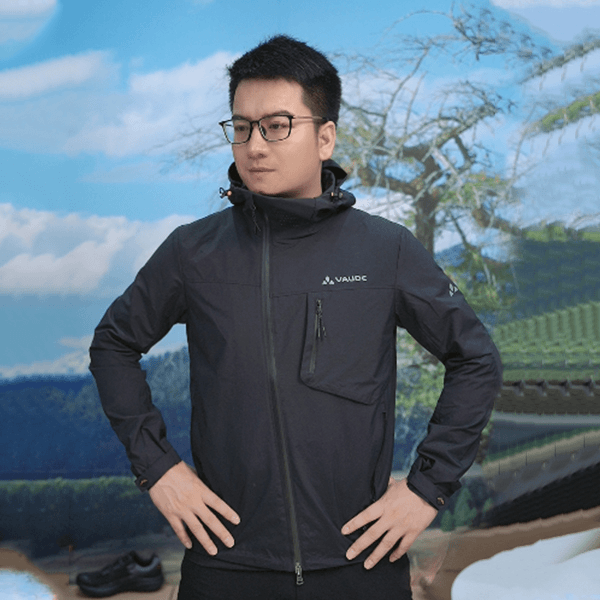 VAUDE巍德户外运动男春秋防风防泼水舒适防风衣休闲外套VG2116101