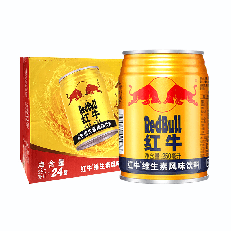 红牛牛磺酸维生素风味饮料250ml(24瓶)  搭赠12瓶300ml可口可乐