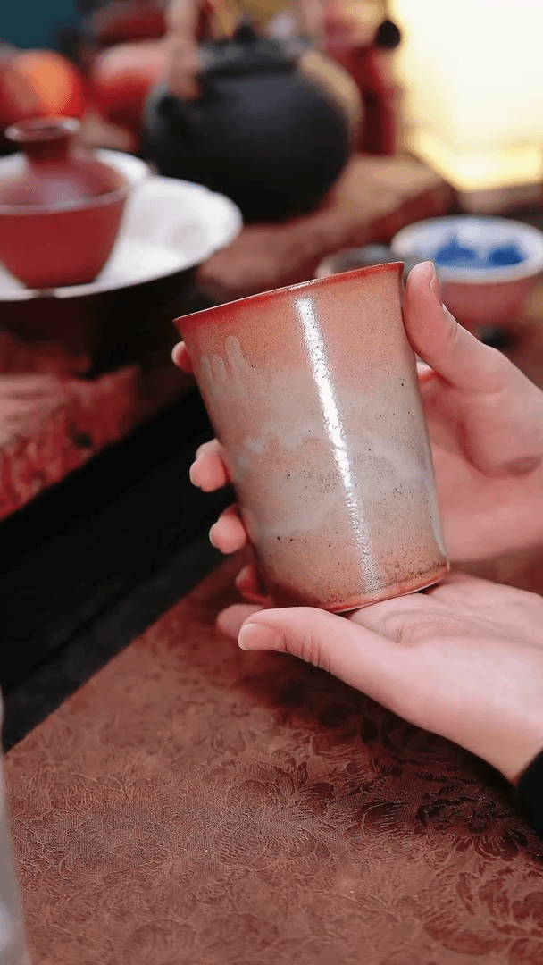 【闪购商品】志野烧0110042柴烧可乐杯300cc