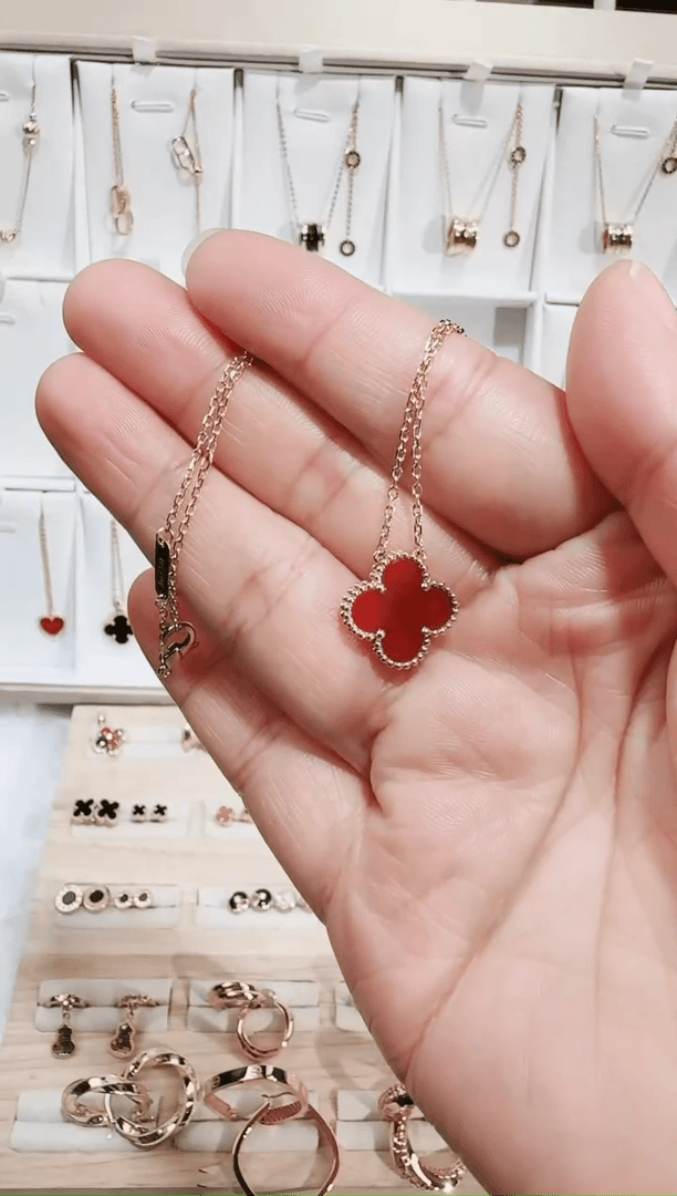 【闪购商品】玛瑙/玉髓套链18K金镶嵌18K金套链