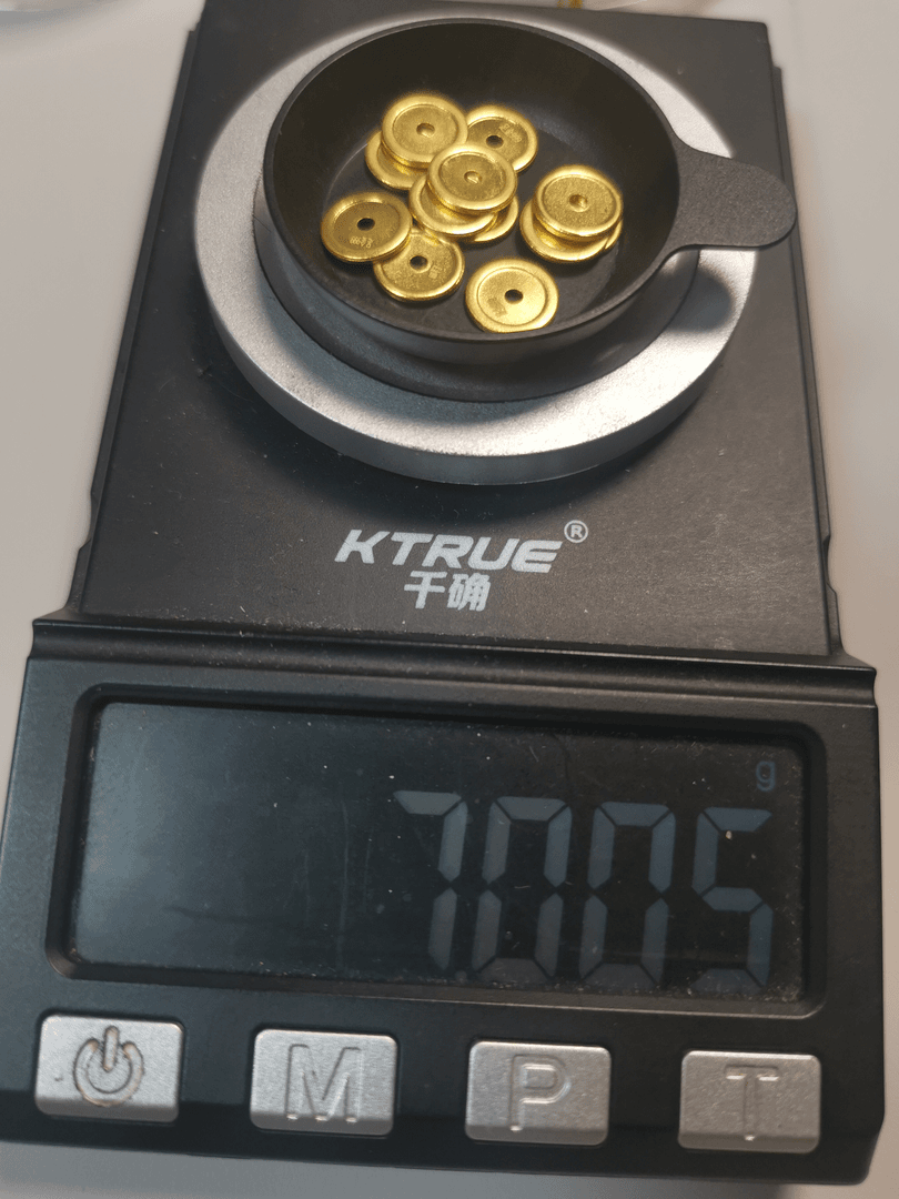 足金999配饰车轮隔片12个