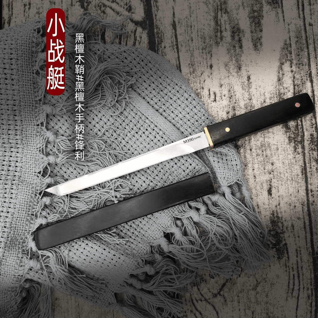 【鹏程工坊】进口M390粉末钢户外露营野炊西餐刀