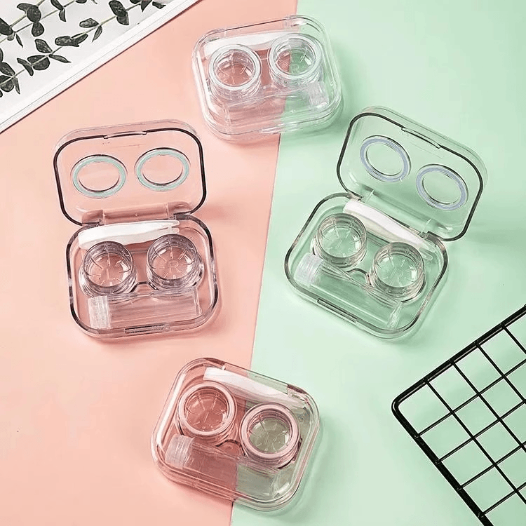 【1个】便携隐形眼镜盒简约可爱少女心收纳盒高级感居家日用套装