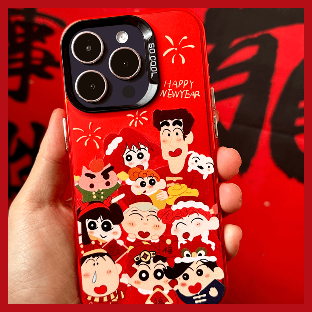 过年小新合集苹果15promax手机壳14国风8plus/13/iPhone12女11/xr