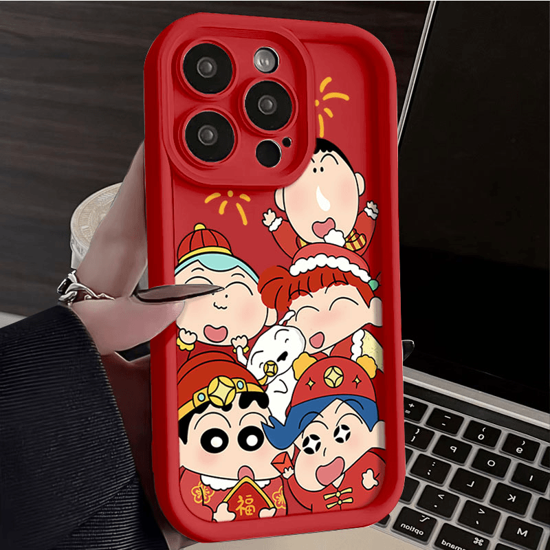 新年福小新合集iPhone15promax手机壳苹果14 13 11硅胶高级12P