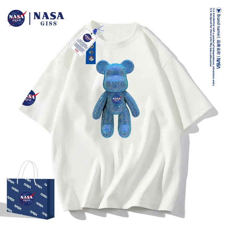 NASA GISS联名款2022新款纯棉T恤男女同款新疆长绒棉-HN