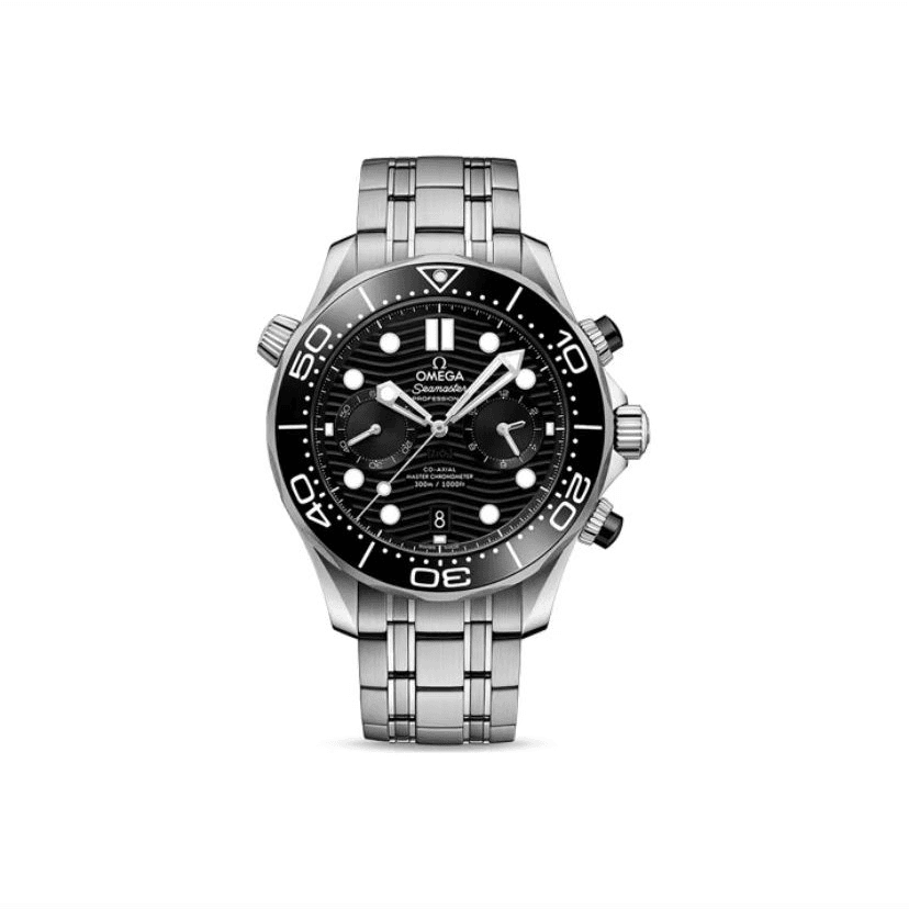 99新 Omega/欧米茄 大鹏/欧米茄黑钢计时/44mm/65300