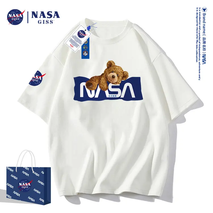 【NASA GISS】联名款2022新款纯棉T恤男女同款新版240g