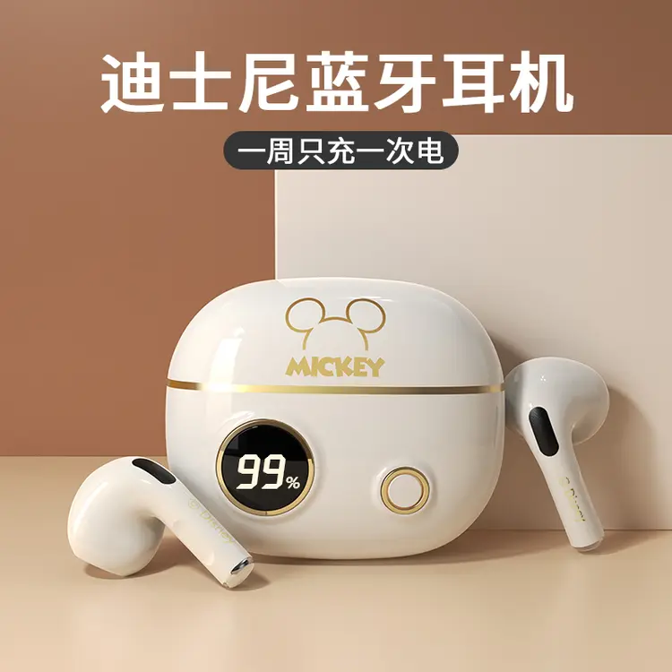 迪士尼Disney正版授权真无线蓝牙耳机运动降噪复古男女适用M2-1