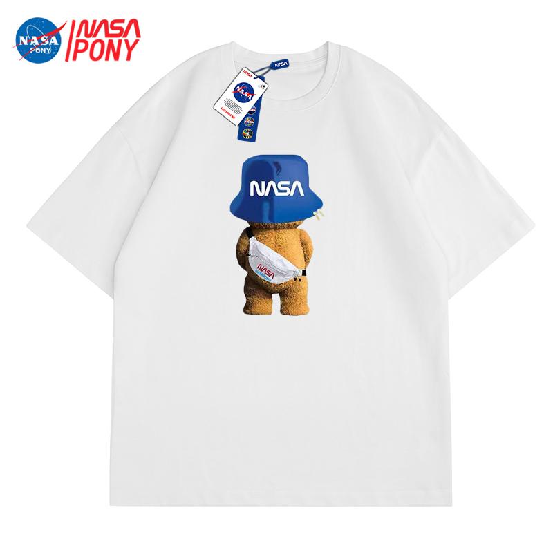 【斌斌专享】NASA线上联名2022夏季新款情侣重磅宽松落肩潮牌短袖