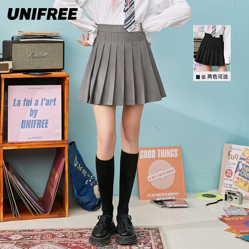 【青青专享】【巴巴爸爸联名】UNIFREE百褶裙新款U211Q103Y1Y1