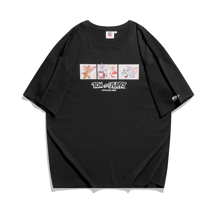 【康艳专享】特步猫和老鼠联名款T恤夏季新款情侣款878227010285