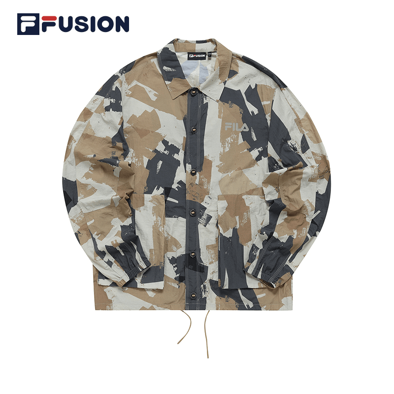 FILA FUSION斐乐潮牌秋季新款宽松时尚夹克梭织上衣T11M231707