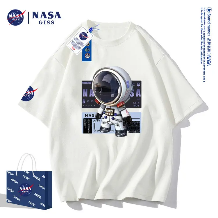NASA联名原创设计男女青少年学生潮牌港风ins情侣短袖