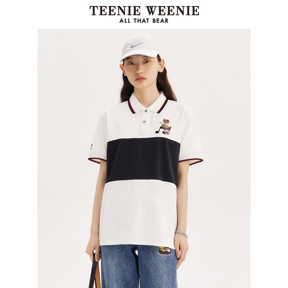 TeenieWeenie小熊&sanrio三丽鸥联名酷洛米女短袖T恤TTHW22E609N