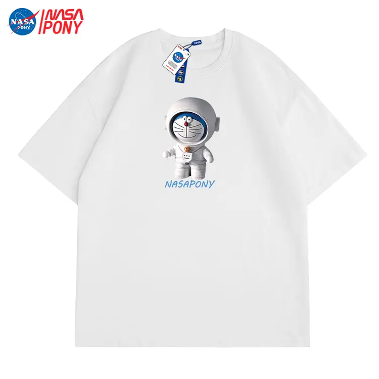 【塞飞洛公主专享】NASA线上联名叮当猫情侣潮牌短袖【成吉优选】