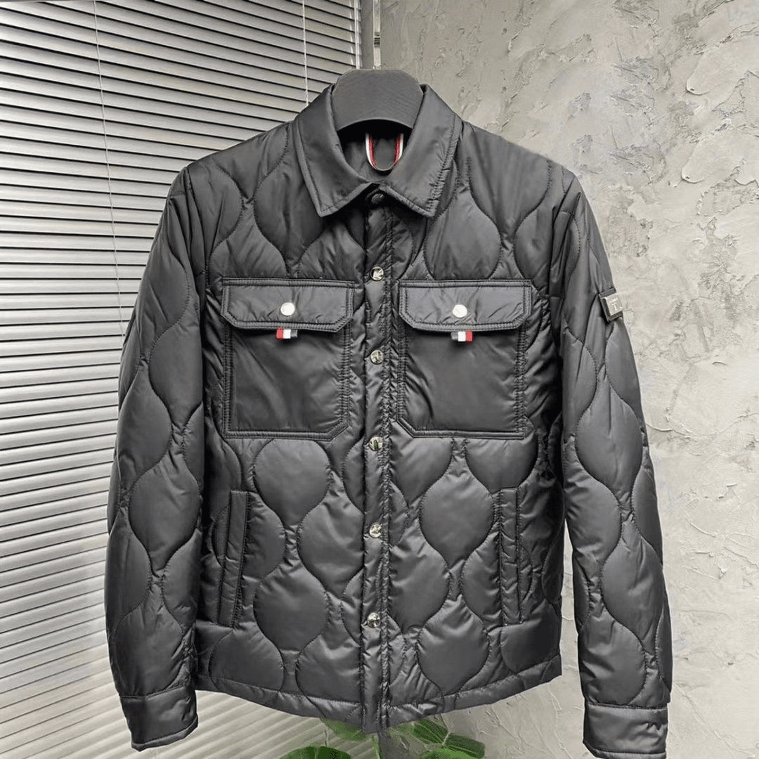 【小扬直播推荐】2023新款冬季男士高档商务休闲薄款棉服翻领棉衣外