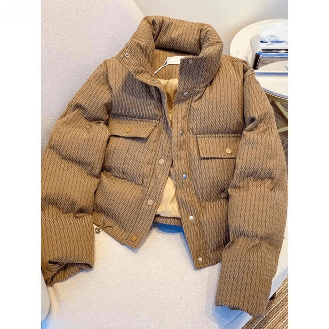 新款2023年新款羽绒服服女冬短款韩版棉衣高级感棉袄小个子面包同