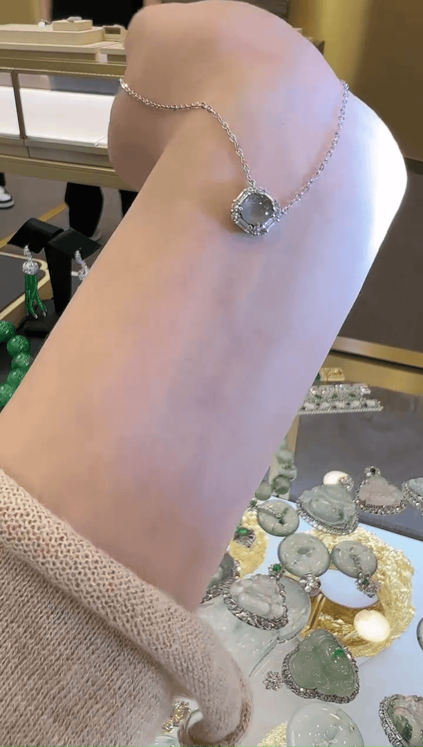 【闪购商品】翡翠套链银S925镶嵌多样性团购发一件