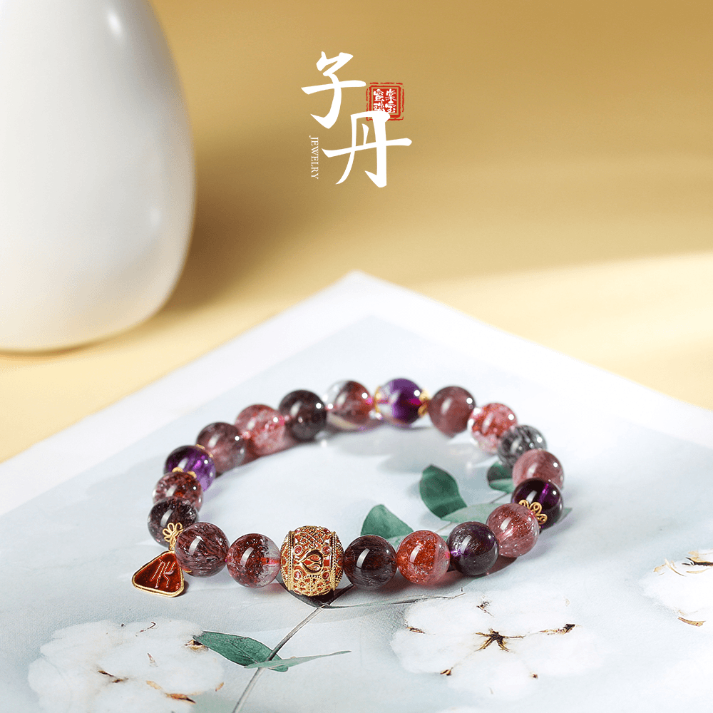 【蜜棠珠宝】超七DIY单圈手串（多样性发）B3-100