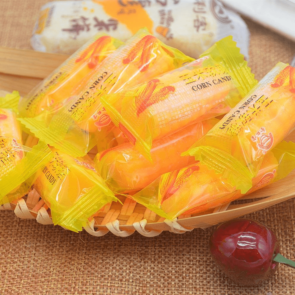 玉米味软糖休闲零食喜糖玉米糖经典儿时怀旧糖果批发结婚用糖