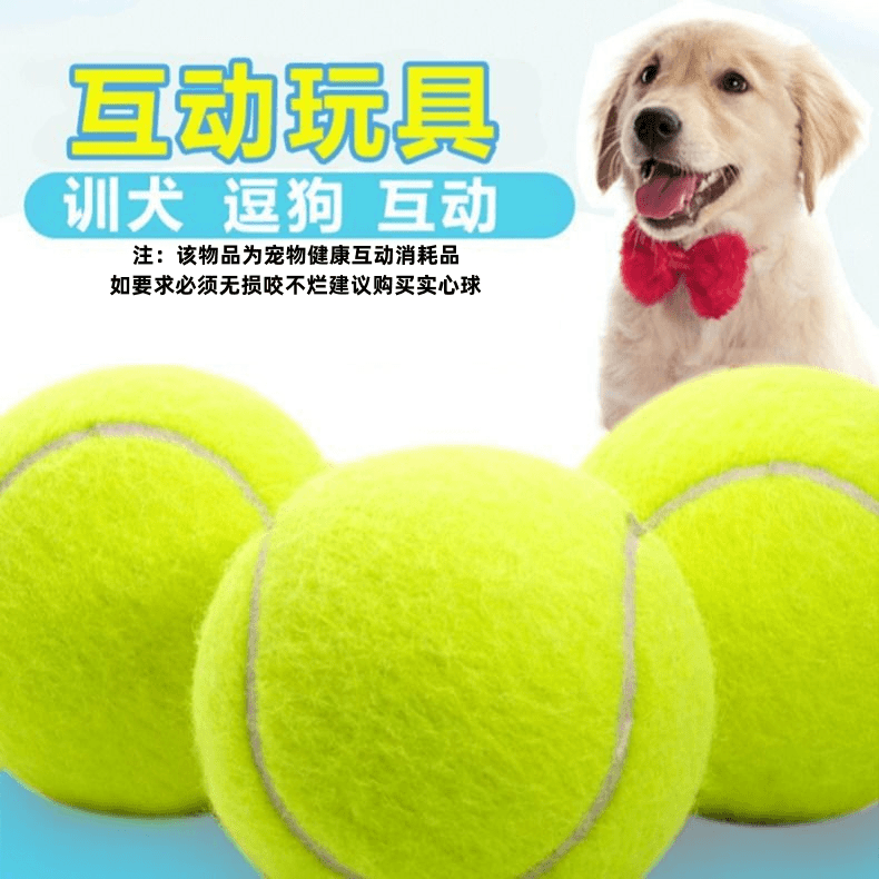 狗狗玩具球金毛泰迪互动训犬拉布拉多小狗磨牙逗狗宠物玩具网球
