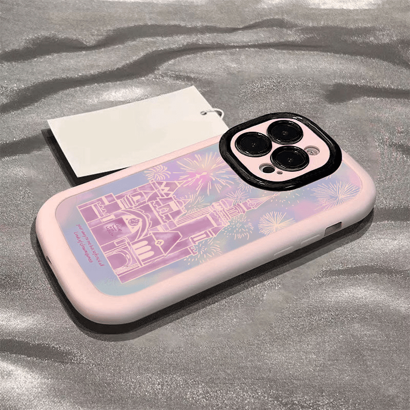梦幻烟花城堡苹果14promax手机壳iphone15全包13pro硅胶高级12p女