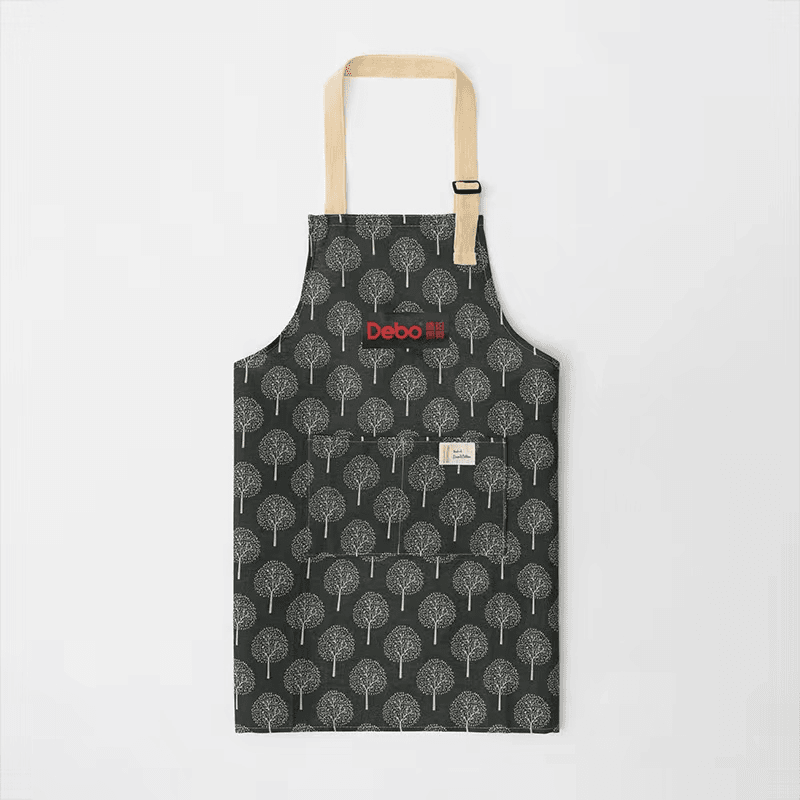 壹德铂家用厨房围裙棉麻防油围裙