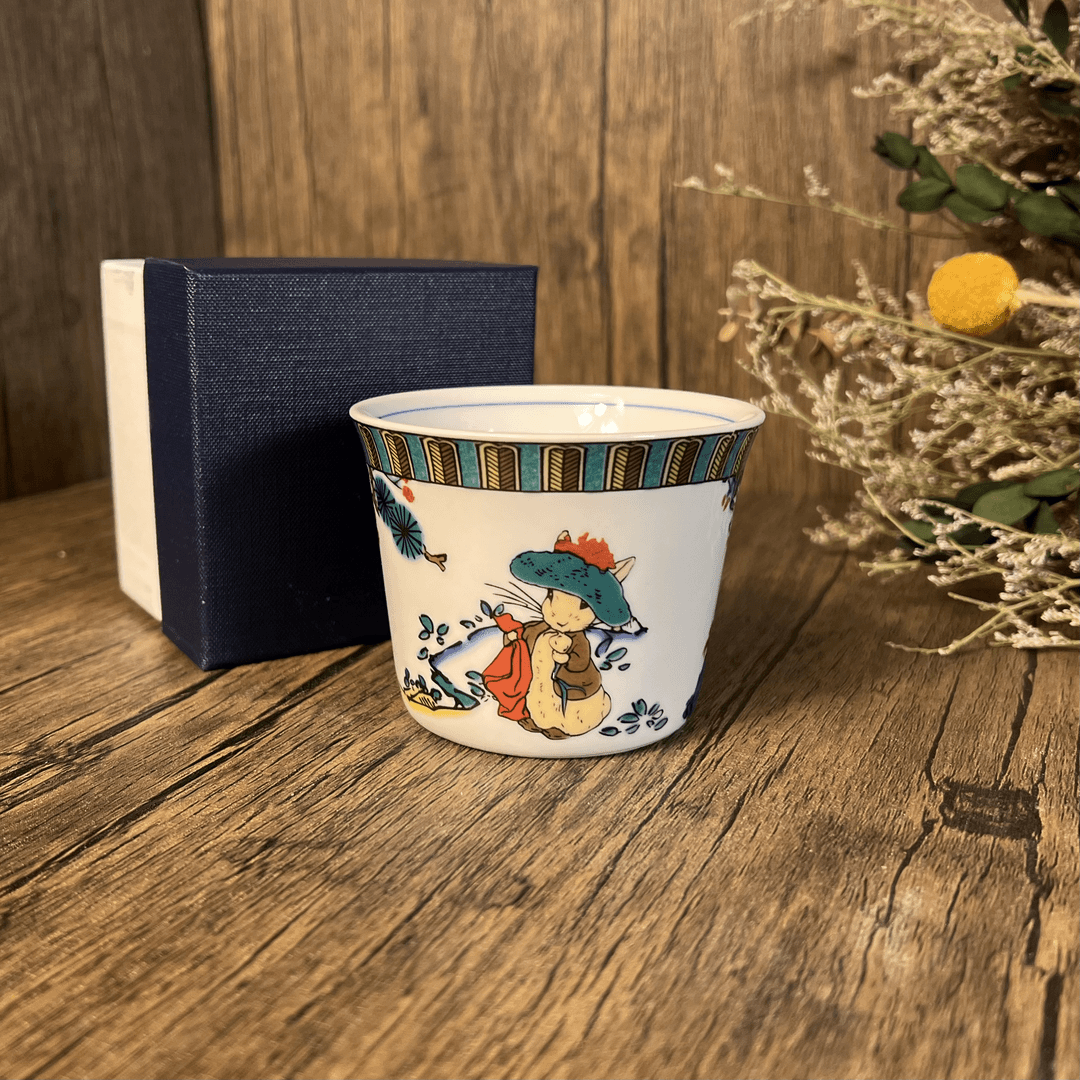 【闪购商品】Q21九谷名作彼得兔联名黄交芷手绘陶瓷猪口杯