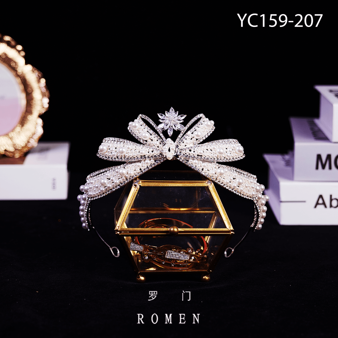 【YC159皇冠】ROMEN新娘头饰化妆师跟妆饰品轻奢气质