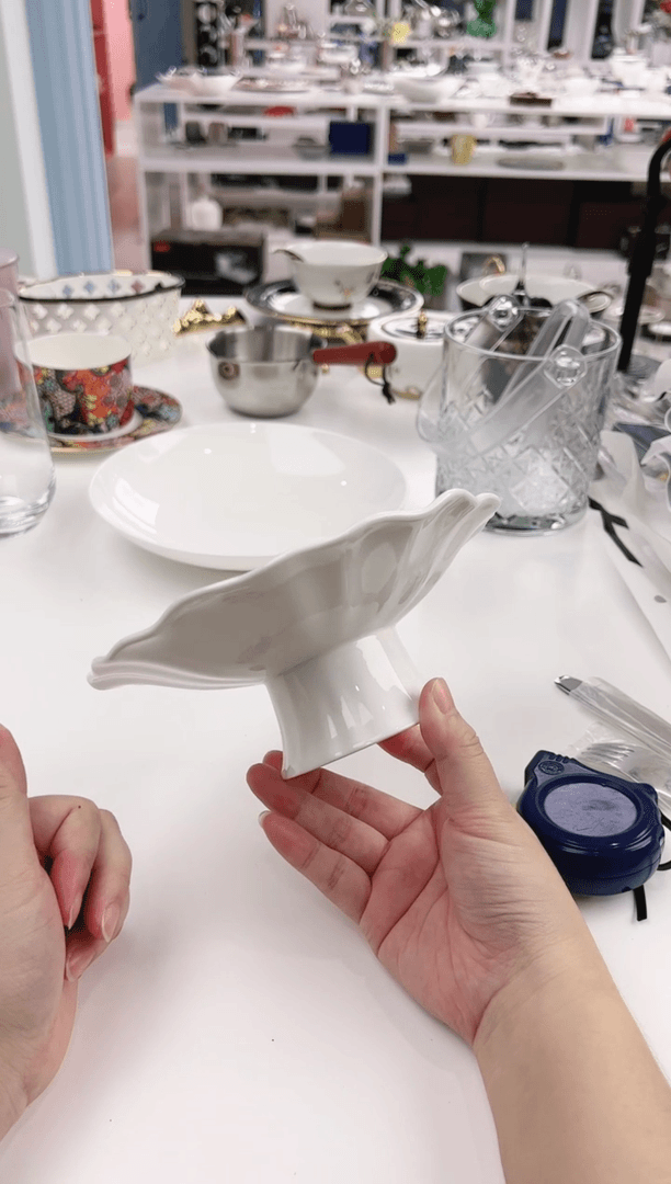 【闪购商品】陶瓷高脚盘