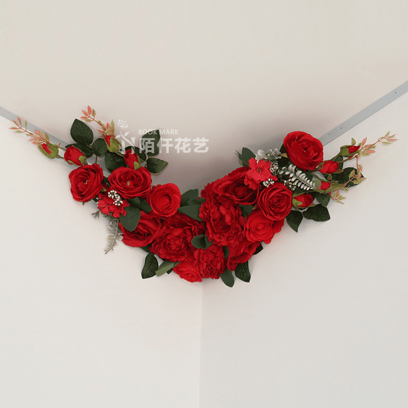 【居家好物】仿真花结婚婚房布置客厅卧室天花板屋顶墙四角装饰花
