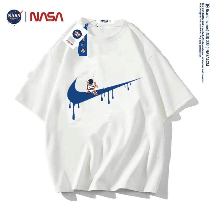 NASA URBANNASA联名2023新款潮牌T恤设计感印花纯棉半袖宽松