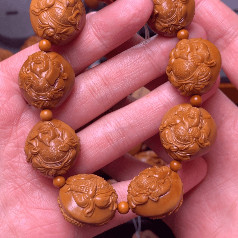 【闪购商品】橄榄核核雕拜****生