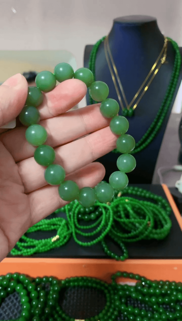 【闪购商品】和田玉（碧玉）手链未镶嵌12