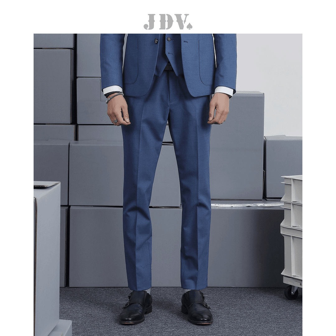 JDV男士商场同款年春秋长裤职场通勤舒适商务潮直筒西裤SPF1009