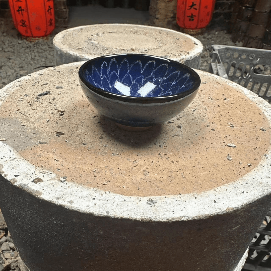 瓷器主人杯平口蓝莲花3