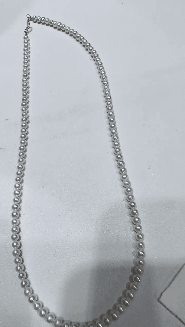 【闪购商品】淡水珍珠BABY珠项链18K金镶嵌.