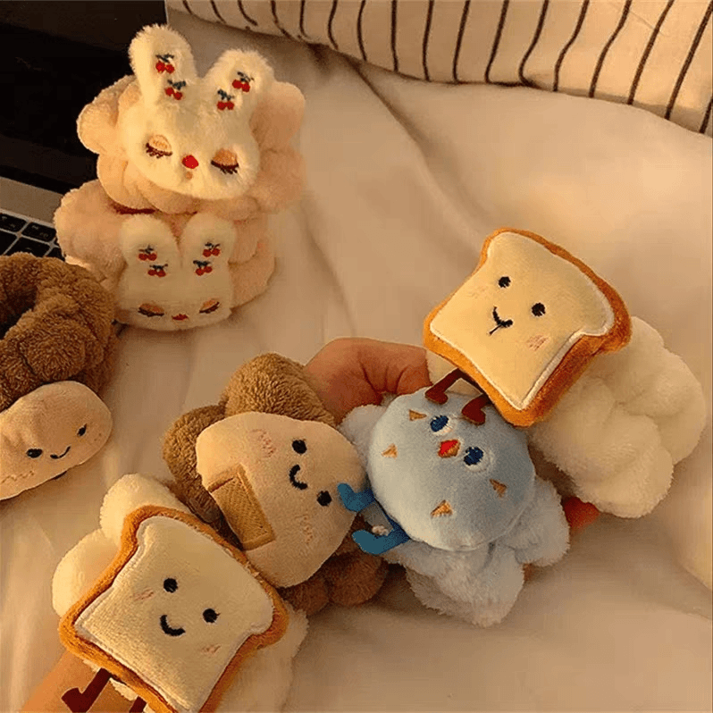 洗脸手腕带防水吸水防滑束发圈手环袖护通用可爱防湿护腕带洗漱带