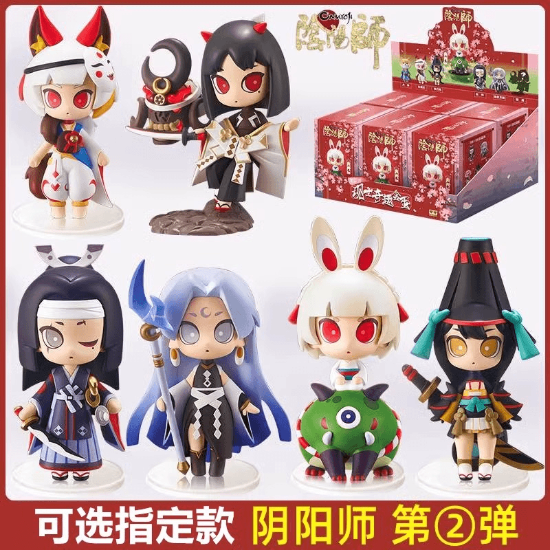 阴阳师第2弹盲盒人物手办百鬼代砸公仔动漫摆件天剑韧心鬼切犬神