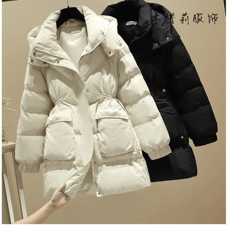 2023冬季新款羽绒衣棉服女韩版时尚收腰显瘦棉衣加厚棉袄外套美拉