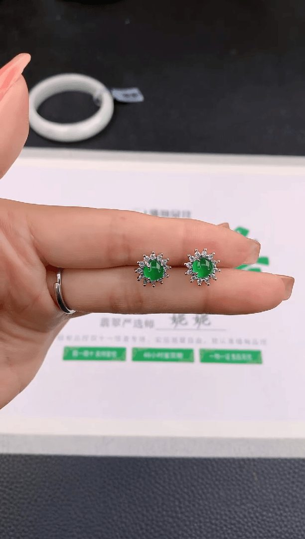 【闪购商品】玛瑙/玉髓耳钉未镶嵌·