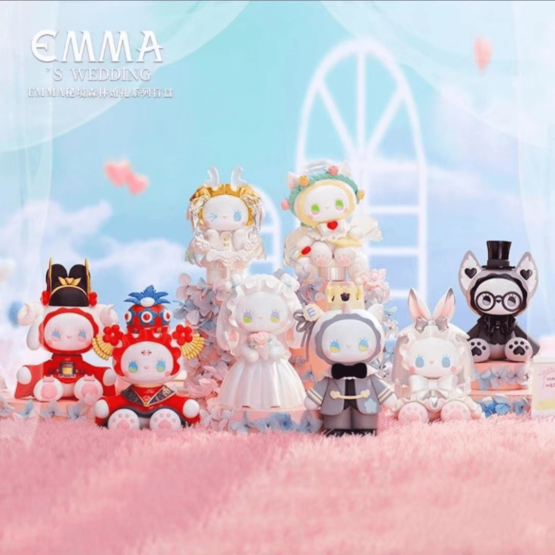 【拆盒】EMMA秘境森林婚礼系列盲盒手办潮玩摆件汽车卡牌重复隐藏现