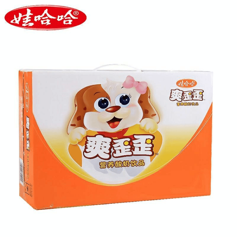 娃哈哈爽歪歪儿童营养乳酸菌酸酸甜甜添加奶饮品200g发酵脱脂酸奶